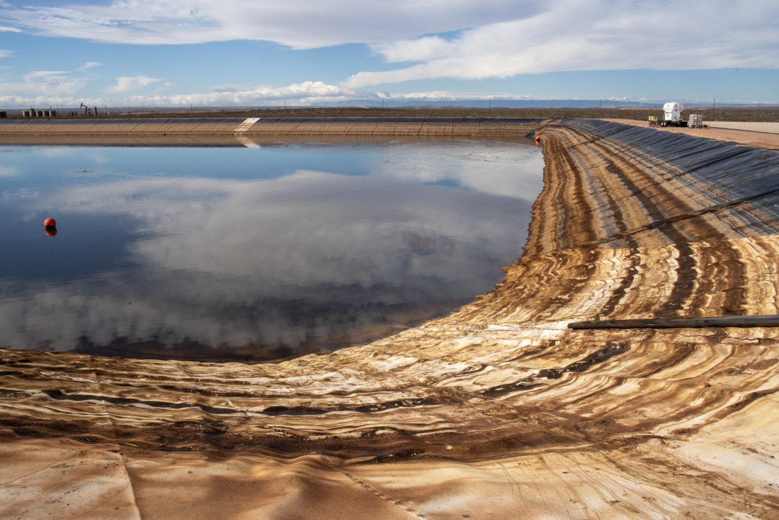 PW Storage Pond Near Carlsbad, NM